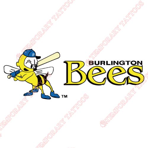 Burlington Bees Customize Temporary Tattoos Stickers NO.8077